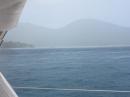Approaching rain squall, off Caneel Bay. 